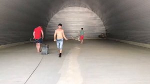 Промышленный пол в ангаре