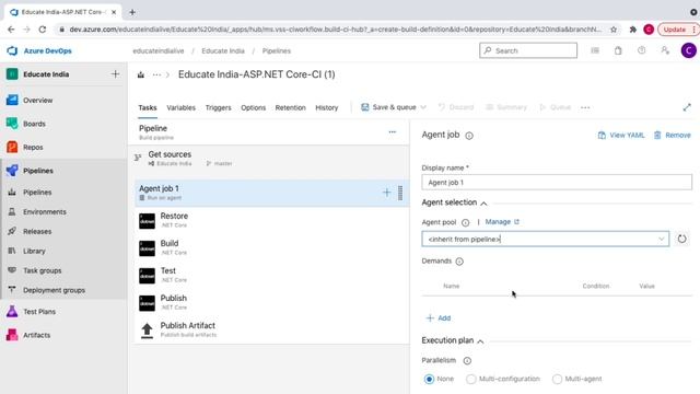 Azure DevOps Build Pipeline | CI/CD | Create .Net Core Build Pipeline смотреть онлайн