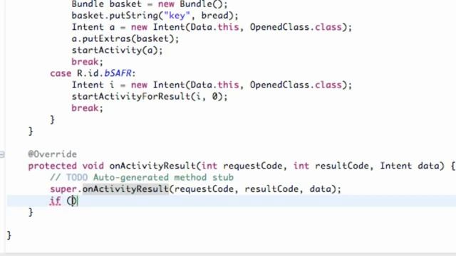 Android Application Development Tutorial   050   setResult for the Start Activity For Result