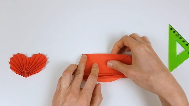 Как сделать сердце из бумаги своими руками Сердечко из бумаги гармошкой How to make a Paper Heart 3 смотреть онлайн
