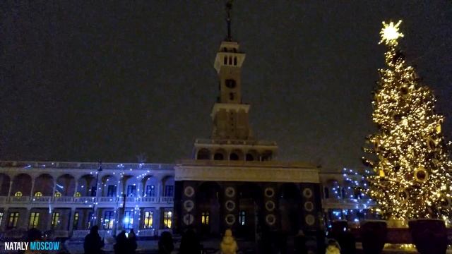 Северный речной вокзал, Лазерное шоу, Новый год 2021, Москва, световое шоу на Речном вокзале