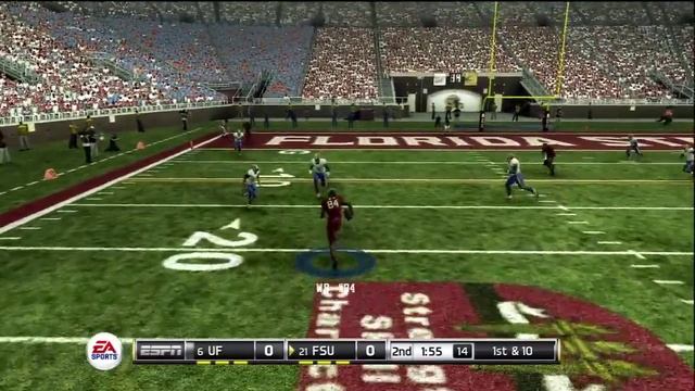 NCAA Football 11 played on Heisman Difficult Level смотреть онлайн