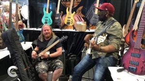 Andrew Gouche  and Brian Allen, Summer NAMM 2018, Cordial Cables USA Initial intro to the MTD famil