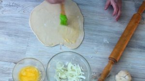 Вкуснейшая КАТЛАМА с луком. Узбекские слоеные лепешки на сковороде.