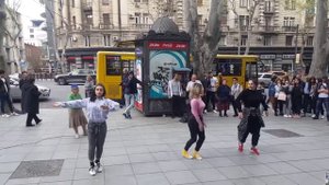 Грузинские танцы - ул.Руставели Тбилиси