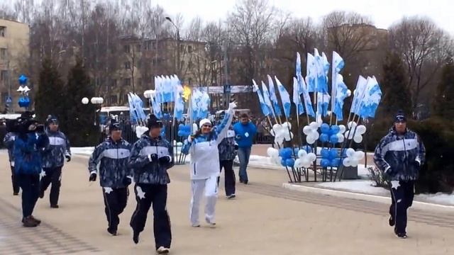 Паралимпийский огонь в г.Чехов смотреть онлайн
