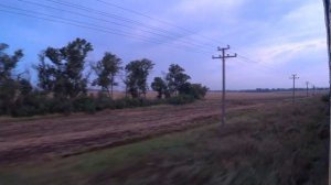 Вечерний Бердянск из окна поезда