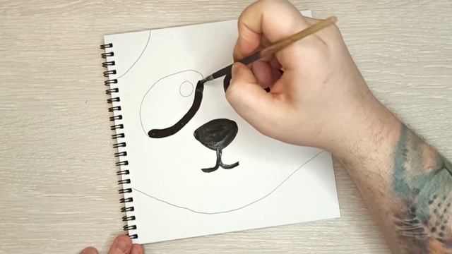 Идеи для скетчбука. Как нарисовать Панду / Panda. Sketchbook. смотреть онлайн