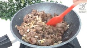 Рецепт из СССР: ГУЛЯШ ИЗ ГОВЯДИНЫ С ПОДЛИВКОЙ. Ну Очень простой и Вкусный рецепт гуляша из говядины
