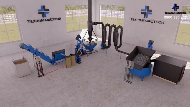 Линии гранулирования пеллет и кормов от "ТехноМашСтрой" ООО