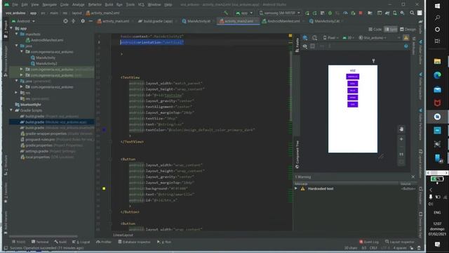control por voz Android studio y Arduino смотреть онлайн