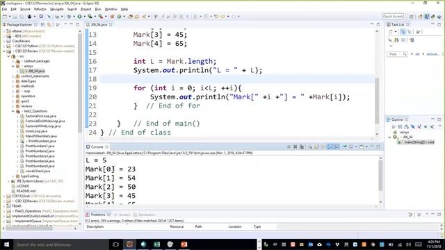 CSE1321 Lecture 21 Array in Java, C# and Python смотреть онлайн
