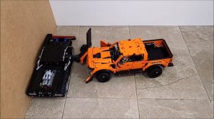 Ford Raptor VS Dodge Charger ? 100 KM/H ? Lego Technic CRASH test - Fast and Furious