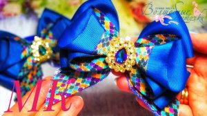 МК очаровательного бантика!!!Один из способов как надёжно прикрепить ювелирную серединку к бантику))