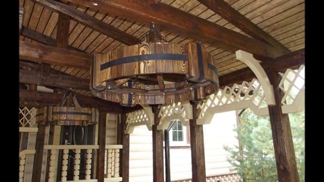 Деревянная мебель под старину.