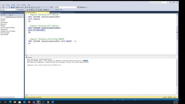 SQL Server DBCC CHECKDB Database Tool