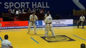 Илья Яковлев (KZ) - Вячеслав Вит (KZ) Чемпионат Азии по Каратэ Кёкушинкаи-Кан 2018
