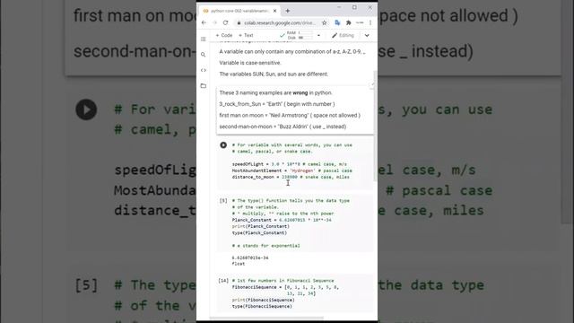 Core Python 002 Variable Naming Convention | Mobile Optimized Tutorial