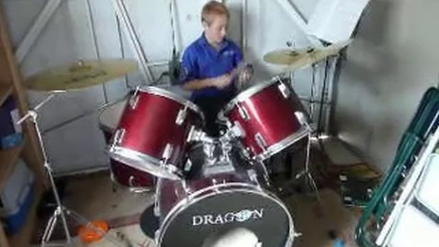 matthew moore on drum kit enniskillen fermanagh