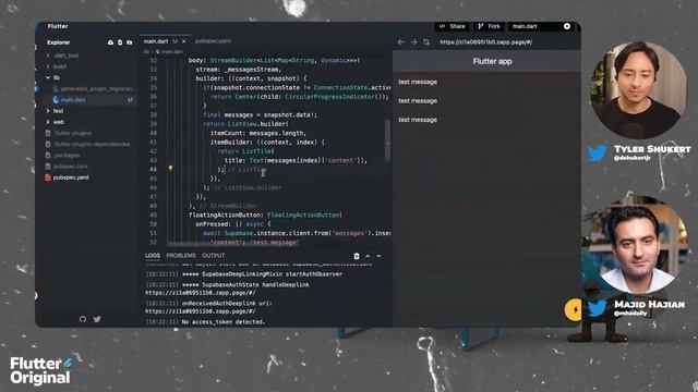 Pair programming backend with Supabase for #Flutter apps with Tyler Shukert