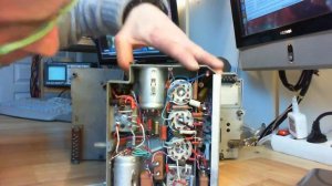 My soviet R-113 tank radio, in parts