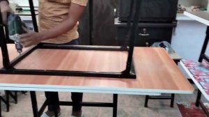 study table foldable/bed table folding chair design/cheapest price market Patna nala road #folding