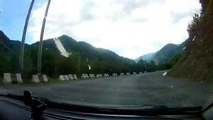 Дорога в Южную Осетию, от границы Северной Осетии.