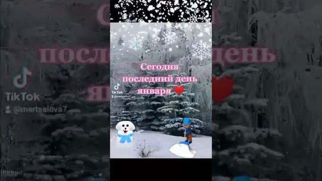 Последний день января ❄⛄