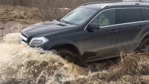 Mercedes GL/GLS тест драйв в болоте по бездорожью. 2020