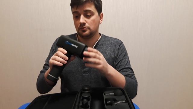 Обзор нового кейса c насадками AchedAway. Перкуссионный-вибрационный массажный аппарат. смотреть онлайн