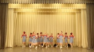 "Топотушки", народный танец. МАУ ДО "Гусевская ДШИ", ансамбль "Русские узоры".