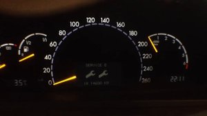Как сбросить межсервисный интервал на Меrcedes-benz S320 (w220)