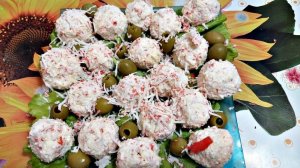 Рафаэлки с оливками, интересная закуска к праздничному столу