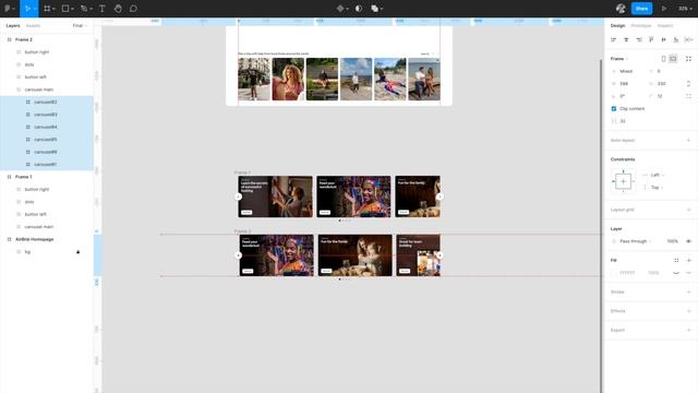 Button Controlled Scroll/ Carousel Interaction In Figma | ? Source File Included