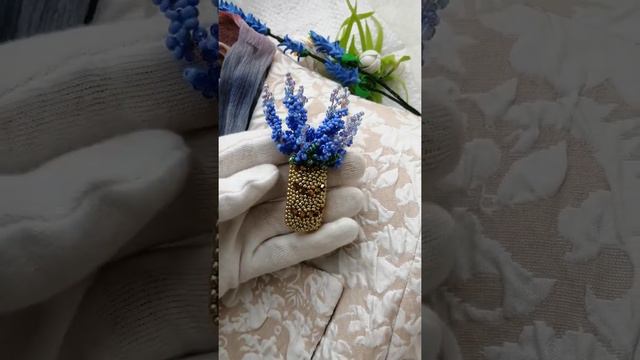 Лаванда брошь. Lavender Flower Bouquet Brooch Pin. Lavender Jewelry. Lavender Pin brooch.