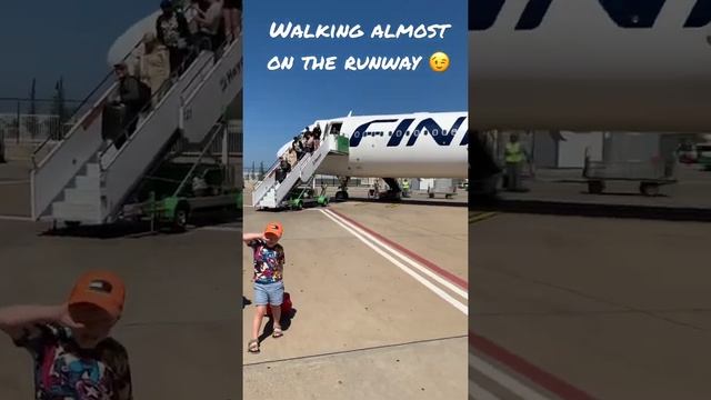 Walking almost on the runway @ Gazipasa AirPort Turkey Alanya. ? Finnair Turkish Airlines