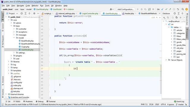 Интернет магазин с нуля на php Выпуск №114 система идентификации пользователей | часть 1 смотреть онлайн
