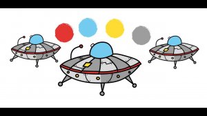 Раскраска ЛЕТАЮЩАЯ ТАРЕЛКА / Как нарисовать ЛЕТАЮЩУЮ ТАРЕЛКУ / Раскраска НЛО / Краски раскраски