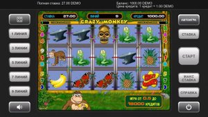 Автоматы Crazy Monkey Обезьянки
