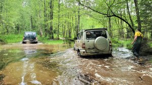 Оффроад 6-ти внедорожников на маршруте Подвиг Разведчика, маршрут не пройден!