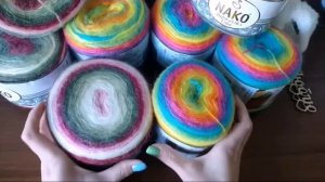 Делюсь своими впечатлениями о пряже Nako Angora Luks Color