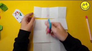Как сделать  Блокнот из одного листа бумаги а4 своими руками DIY Kawaii БЛОКНОТИК ИЗ 1 ЛИСТА БУМАГИ