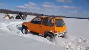Ока 4х4 по снегу