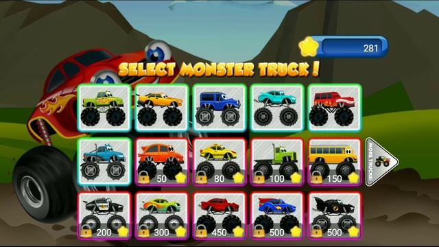 Гонка машинки. Детские игры мультики. смотреть онлайн