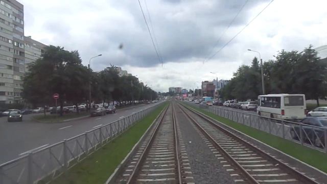 Трамвай "3056 по 20" маршруту Петербурга 10-***: ЛВС-86К-М б.3056 по №20 (31.08.20) смотреть онлайн