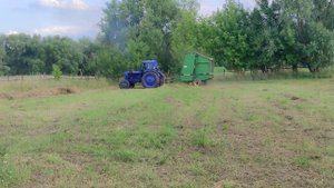 т-40 ам с пресом Джон дир 550