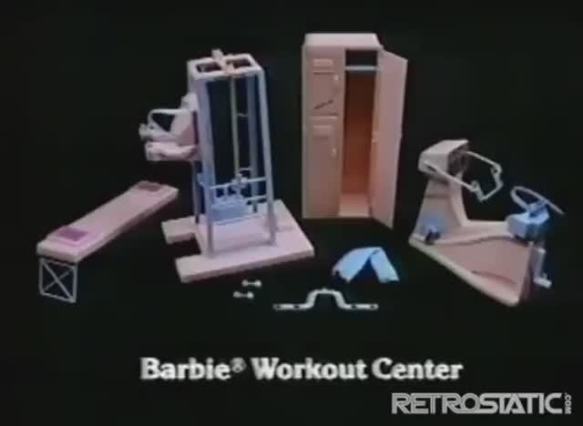 1985 Реклама куклы Барби Маттел Спортивный клуб Barbie Work out Center