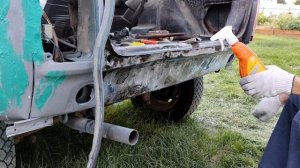 Шпатлевание кузова. НИВА - проект по восстановлению.