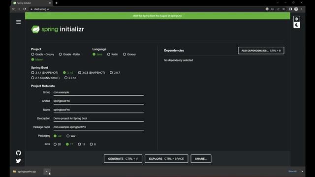 Spring Boot 3 ep3 Setting up a project in IntelliJ | beginner смотреть онлайн