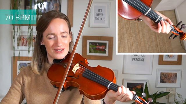 How to play Sherlock Holmes Theme - Slow Play-Along Violin Tutorial